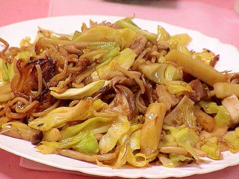 健康法師の　じゃがいも入り焼きそば